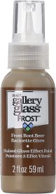 FolkArt Gallery Glass Paint 2oz Frost Root Beer