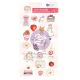 Prima Marketing Strawberry Milkshake Puffy Stickers 20 Per Pkg