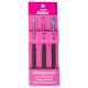 Susan Bates Silvalume Soft Ergonomic Crochet Hook Sizes F5 3.75 G6 4 H8 5mm