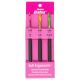 Susan Bates Silvalume Soft Ergonomic Crochet Hook Set Sizes I9 5.5mm J10 6mm and K10.5 6.5mm
