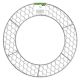FloraCraft Farmhouse FrameTM Net Border Wreath Form 18.75 Inch Silver