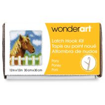 Spinrite Wonderart Latch Hook Kit 12 Inch X12 Inch  Pony