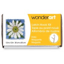 Spinrite Wonderart Latch Hook Kit 12 Inch X12 Inch  Daisy