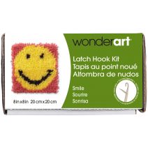 Wonderart Latch Hook Kit 8 inch X8 inch Smile