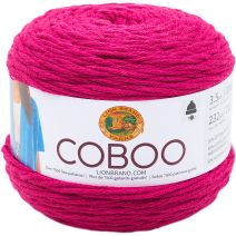 Lion Brand Coboo Yarn-Magenta