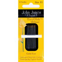 John James Goldn Glide Milliners Needles