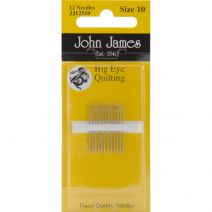 John James Big Eye Quilting Hand Needles Size 10 12 Per Pkg