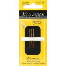 John James Gold Tapestry Petites Hand Needles-Size 24 3/Pkg