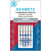 Schmetz Chrome Embroidery Machine Needles-Size 90/14 5/Pkg