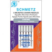 Schmetz Chrome Microtex Machine Needles Size 80 Per 12 5 Per Pkg