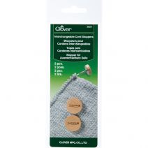 Clover Interchangeable Cord Stoppers 2perPkg 