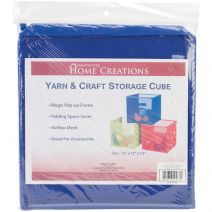 Innovative Home Creations Yarn & Craft Storage Cube -Royal 12"X12"X12"