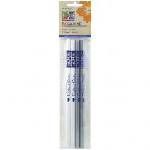 Roxanne Water-Soluble Chalk Marking Pencils 4/Pkg-2 Each - White & Silver