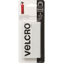 VELCRO(R) Brand Industrial Strength Tape 4"X2" 2/Pkg-White