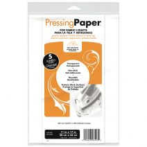 Thermoweb Pressing Paper For Fabric and Crafts 5 Per Pkg 11Inch X17Inch