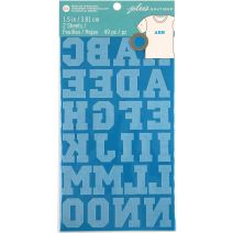 Jolee's  Iron-On Letters 1.5"-Turquoise