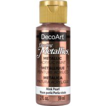 DecoArt Dazzling Metallics Acrylic Paint 2oz Mink Pearl