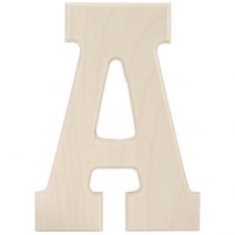 Baltic Birch University Font Letters And Numbers 5.25 Inch A
