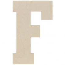 Baltic Birch Collegiate Font Letters & Numbers 13"-F