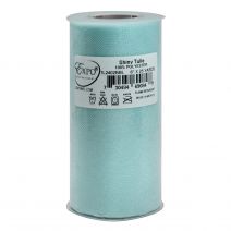 Expo Shiny Tulle 6"X25yd Spool-Baby Blue