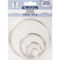 Memory Wire Combo Pack .62mm .5oz-Silver-Plated - 15 Coils