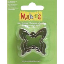Makins Clay Cutters 3 Per Pkg Butterfly