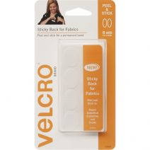 VELCROR Brand Sticky Back For Fabric Ovals 1 Inch X.75 Inch White