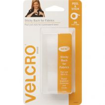 VELCRO(R) Brand Sticky Back For Fabric Tape .75"X24"-White