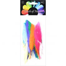 Duck Quill Feathers 24perPkg Bright Mix