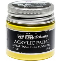 Finnabair Art Alchemy Acrylic Paint 1.7 Fluid Ounces-Metallique Pure Sunshine