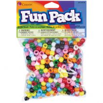 Fun Pack Acrylic Pony Beads 650perPkg Assorted Colors