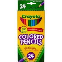 Crayola Colored Pencils 24 Per Pkg Long