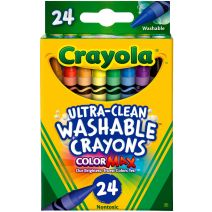 Crayola Washable Crayons 24perPkg