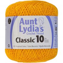 Aunt Lydias Classic Crochet Thread Size 10 Goldenrod
