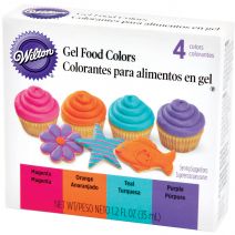 Gel Food Colors .3oz 4/Pkg-Neon