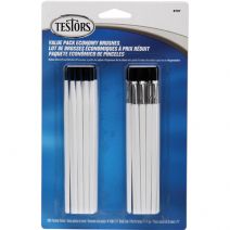 Testors Economy Paintbrushes 20 Per Pkg 10 Round and 10 Flat