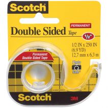 Scotch Permanent Double-Sided Tape-.5"X250"