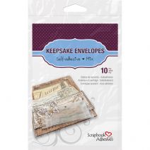 Scrapbook Adhesives Keepsake Envelopes 10 Per Pkg Assorted Sizes