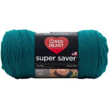 Red Heart Super Saver Yarn-Real Teal
