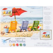 Paint Works Paint By Number Kit 14"X11"-Beach Chai