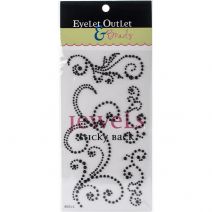 Eyelet Outlet Adhesive Pearl Swirls 468/Pkg-Black