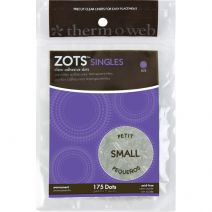 Thermoweb Zots Singles Clear Adhesive Dots Small 3 Per 16Inch X1 Per 64Inch Thick 175 Per Pkg