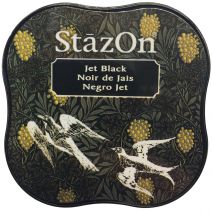 StazOn Midi Ink Pad-Jet Black