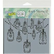 Crafters Workshop Template 6 InchX6 Inch Party Lights