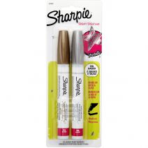Sharpie Medium Point Oil Based Paint Markers 2perPkg Gold, Silver