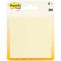 Post-It Notes 3"X3" 4/Pkg-Canary Yellow W/50 Sheets