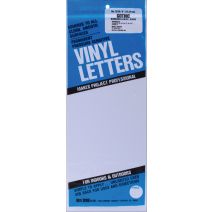 Permanent Adhesive Vinyl Numbers 6 Inch 48 Per Pkg White