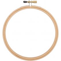 Frank A. Edmunds Wood Embroidery Hoop WperRound Edges 4 Inch Natural