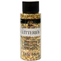 FolkArt Glitterific Glitter Paint 2oz-Gold