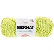 Bernat Handicrafter Cotton Yarn - Solids-Hot Green
